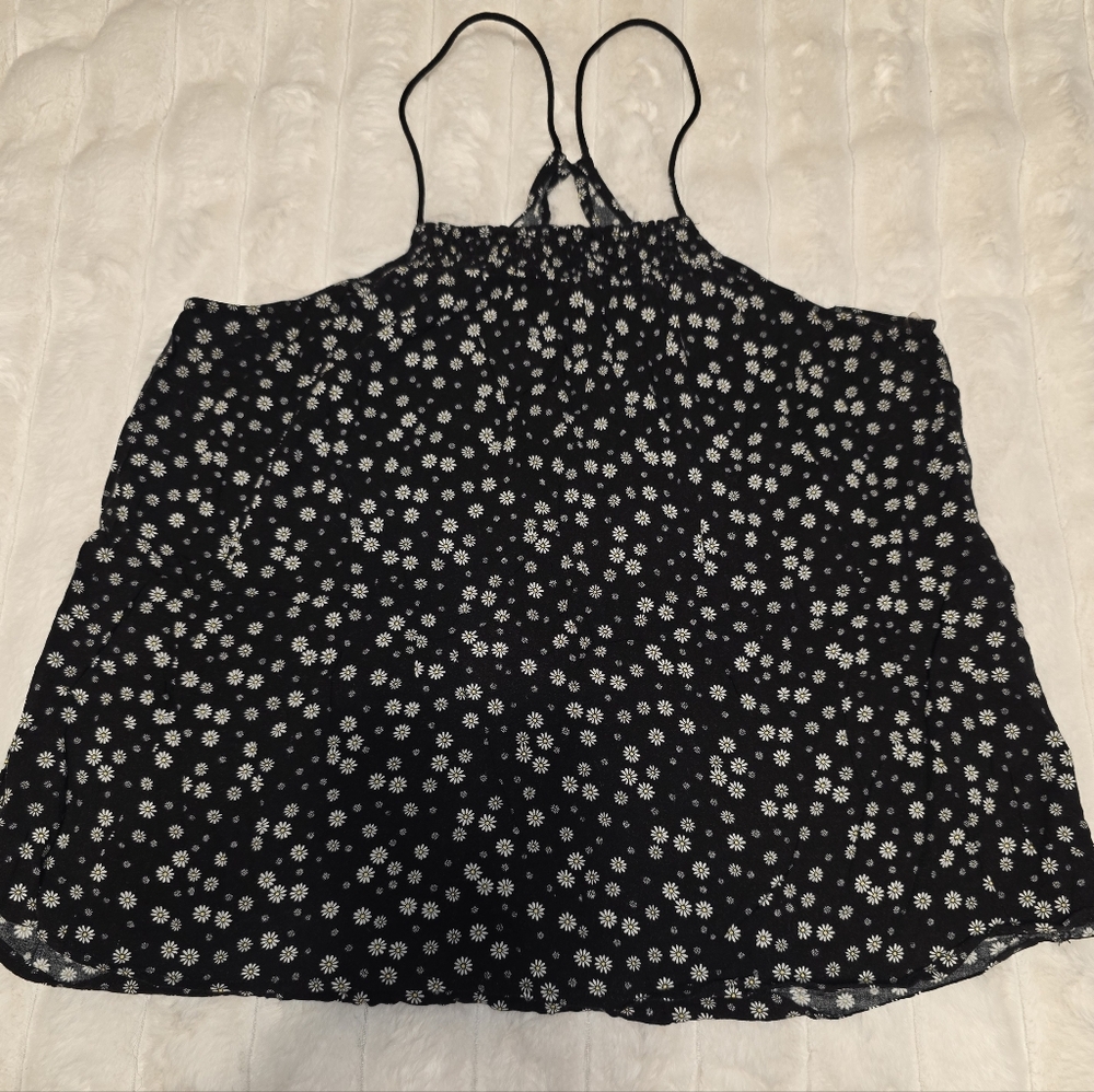 No Boundries Black and White Floral Women's Top